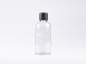 Preview: Klarglasflasche 100ml, mit Schraubverschluss & Giessring